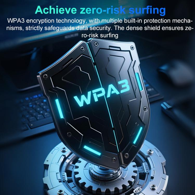 COMFAST CF-986BE Directional Network Card WiFi-7 Gaming 6500M Gigabit USB Network Adapter(Black) - USB Network Adapter by COMFAST | Online Shopping UK | buy2fix