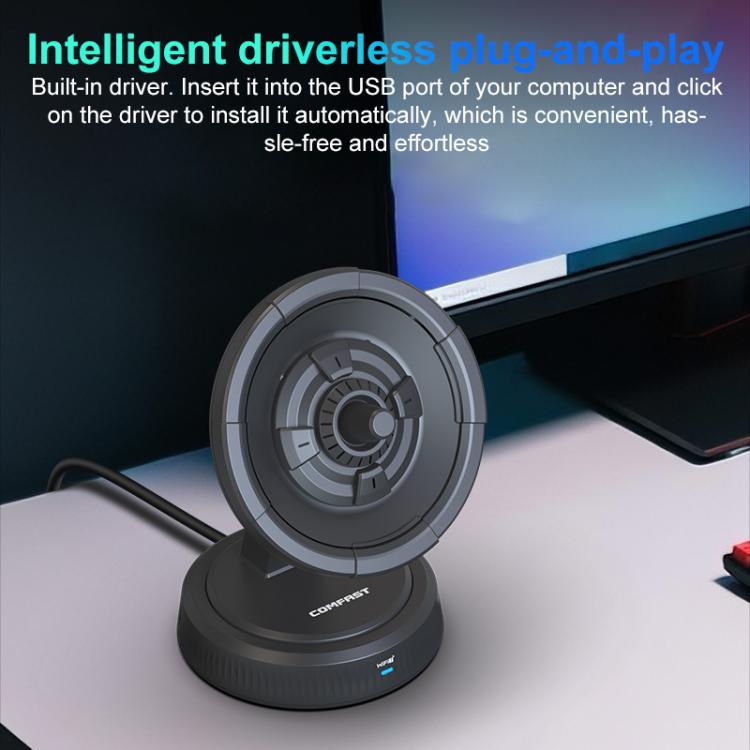 COMFAST CF-986BE Directional Network Card WiFi-7 Gaming 6500M Gigabit USB Network Adapter(Black) - USB Network Adapter by COMFAST | Online Shopping UK | buy2fix