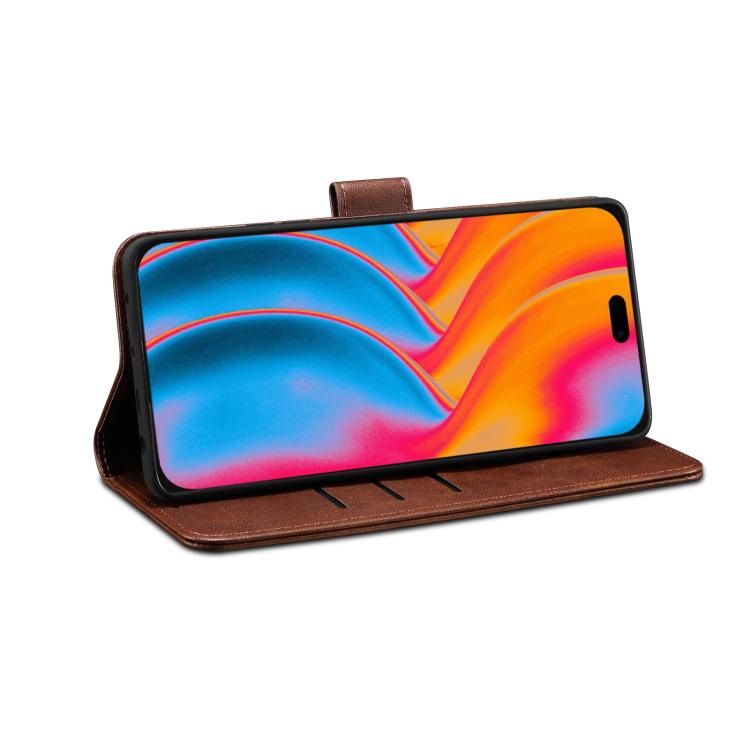 For iPhone Air GUSSIM Magnetic Horizontal Flip Leather Phone Case(Dark Brown) - iPhone Air Cases by GUSSIM | Online Shopping UK | buy2fix