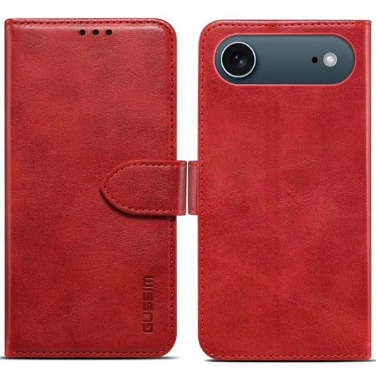 For iPhone Air GUSSIM Magnetic Horizontal Flip Leather Phone Case(Red) - iPhone Air Cases by GUSSIM | Online Shopping UK | buy2fix