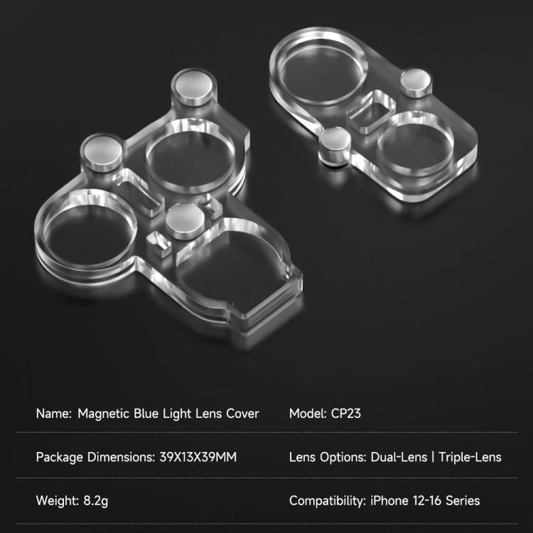 Mechanic CP23 Magnetic Blue Light Lens Cover Protector for iPhone 12-16 Pro Max - Others by MECHANIC | Online Shopping UK | buy2fix