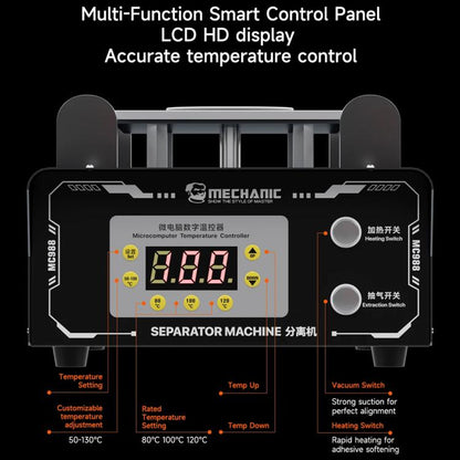 Mechanic MC988 10.5 inch Temp Control Screen Separator Machine with Vacuum Pump, Plug:US Plug - Separation Equipment by MECHANIC | Online Shopping UK | buy2fix
