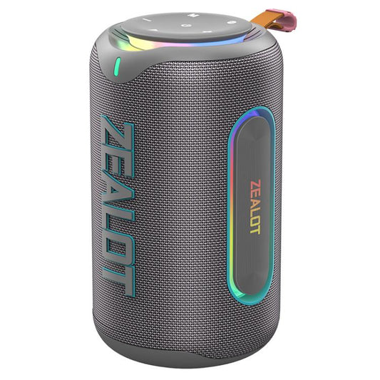 Zealot MP1 60W Portable Outdoor RGB Bluetooth Speaker(Grey) - Desktop Speaker by ZEALOT | Online Shopping UK | buy2fix