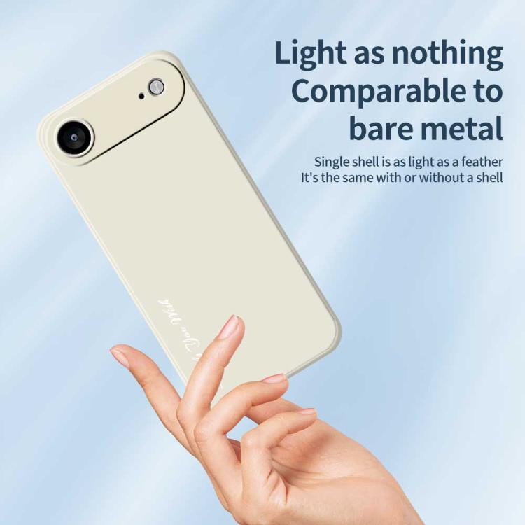 For iPhone Air Do As You Wish A1440 Fine Hole Straight Edge Silicone Phone Case(White) - iPhone Air Cases by Do As You Wish | Online Shopping UK | buy2fix