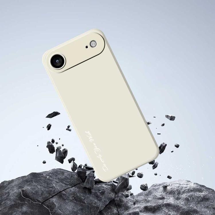 For iPhone Air Do As You Wish A1440 Fine Hole Straight Edge Silicone Phone Case(White) - iPhone Air Cases by Do As You Wish | Online Shopping UK | buy2fix
