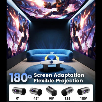 Q8 1080P 180ANSI LCD Display Smart Projector 2GB+32GB Auto Focus(EU Plug) - LED Projector by buy2fix | Online Shopping UK | buy2fix