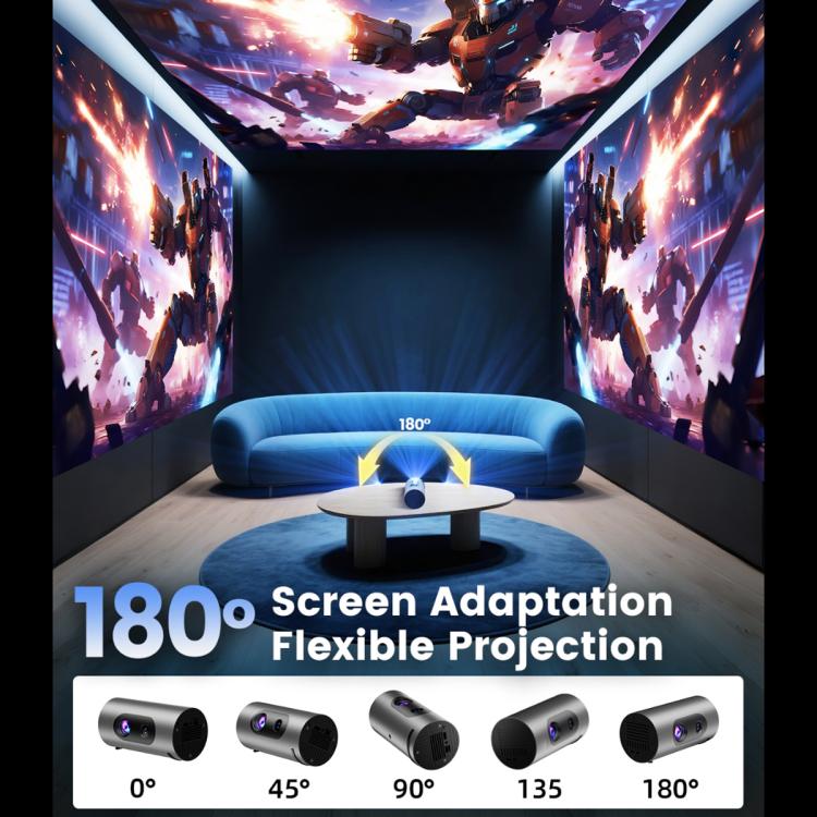 Q8 1080P 180ANSI LCD Display Smart Projector 2GB+32GB Electric Focus(EU Plug) - LED Projector by buy2fix | Online Shopping UK | buy2fix