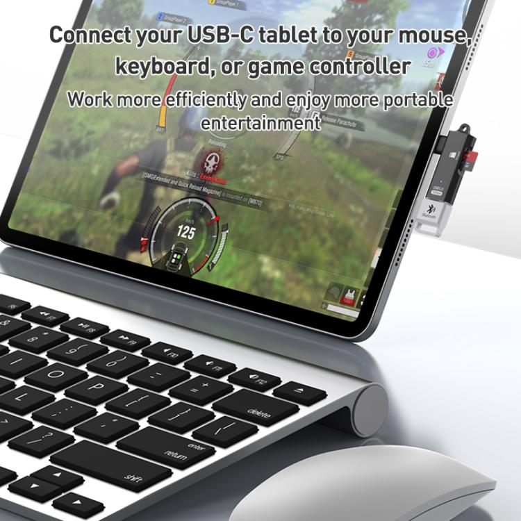 ADS-621 Type-C Male to TF Card Reader USB3.0 Female OTG Adapter(Silver) - U Disk & Card Reader by buy2fix | Online Shopping UK | buy2fix