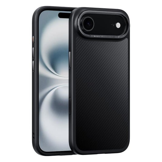 For iPhone Air Carbon Fiber Kevlar MagSafe Magnetic Phone Case(Black) - iPhone Air Cases by buy2fix | Online Shopping UK | buy2fix