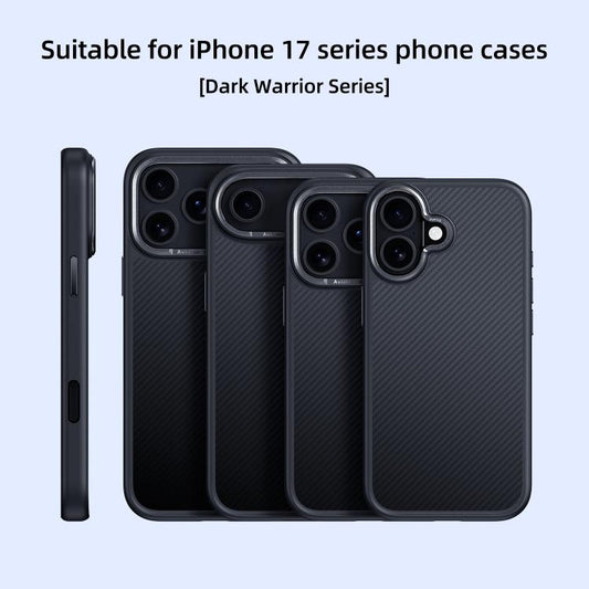 For iPhone 17 Carbon Fiber Kevlar MagSafe Magnetic Phone Case(Black) - iPhone 17 Cases by buy2fix | Online Shopping UK | buy2fix