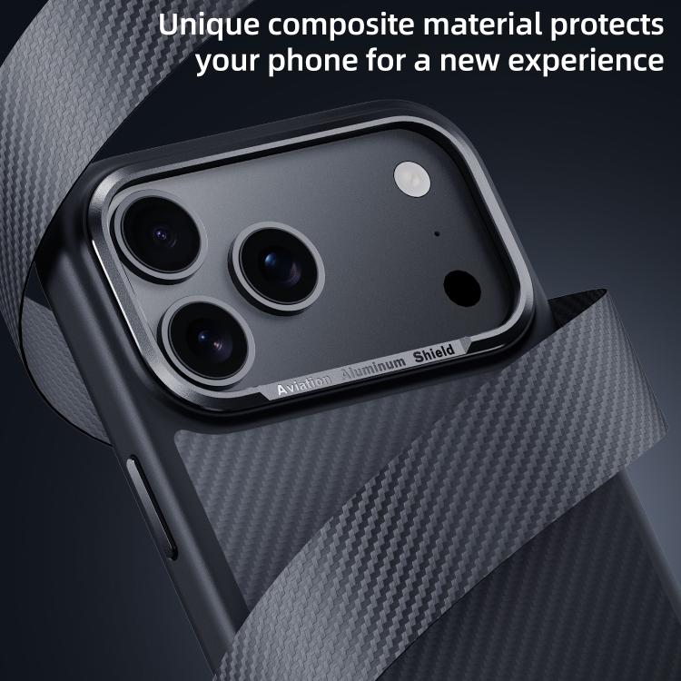 For iPhone 17 Pro Carbon Fiber Kevlar MagSafe Magnetic Phone Case(Black) - iPhone 17 Pro Cases by buy2fix | Online Shopping UK | buy2fix