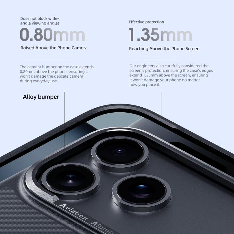 For iPhone 17 Carbon Fiber Kevlar MagSafe Magnetic Phone Case(Black) - iPhone 17 Cases by buy2fix | Online Shopping UK | buy2fix