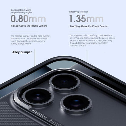 For iPhone 17 Pro Carbon Fiber Kevlar MagSafe Magnetic Phone Case(Black) - iPhone 17 Pro Cases by buy2fix | Online Shopping UK | buy2fix