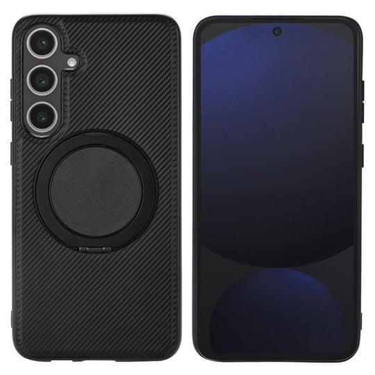 For Samsung Galaxy A56 5G ViLi TCY Series Kevlar Leather Texture Rotating Holder Phone Case(Black)