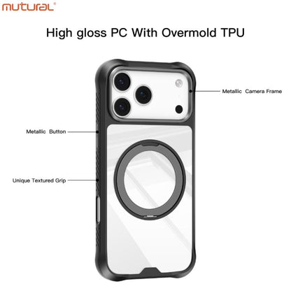 For iPhone 17 Pro Max Mutural Xuan Armor Series MagSafe Magnetic Holder Phone Case(Dark Blue) - iPhone 17 Pro Max Cases by Mutural | Online Shopping UK | buy2fix