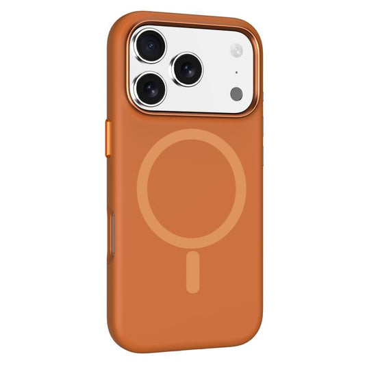 For iPhone 17 Pro Max Mutural Karen Series Liquid Silicone MagSafe Phone Case(Orange) - iPhone 17 Pro Max Cases by Mutural | Online Shopping UK | buy2fix