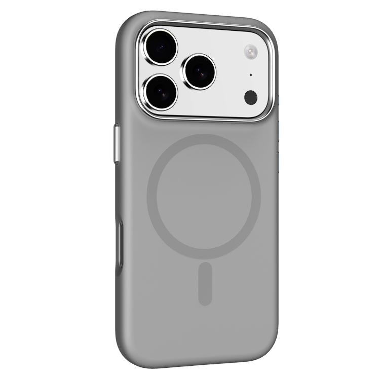 For iPhone 17 Pro Mutural Karen Series Liquid Silicone MagSafe Phone Case(Grey) - iPhone 17 Pro Cases by Mutural | Online Shopping UK | buy2fix