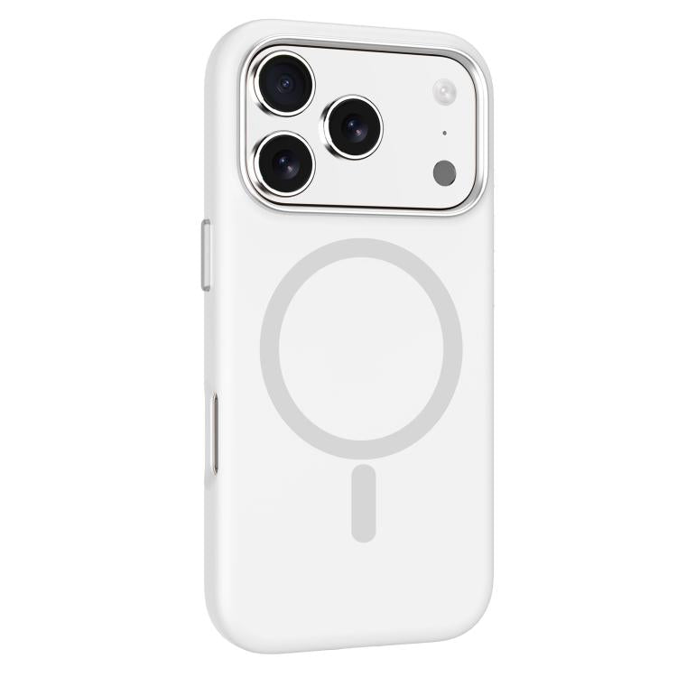 For iPhone 17 Pro Mutural Karen Series Liquid Silicone MagSafe Phone Case(White) - iPhone 17 Pro Cases by Mutural | Online Shopping UK | buy2fix