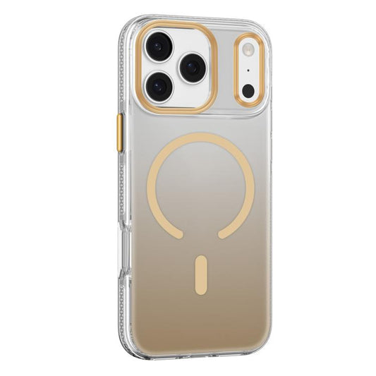 For iPhone 17 Pro Max Mutural Ice Series MagSafe Gradient Matte PC Hybrid TPU Phone Case(Gold) - iPhone 17 Pro Max Cases by Mutural | Online Shopping UK | buy2fix