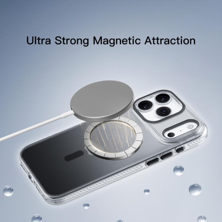 For iPhone 17 Pro Mutural Ice Series MagSafe Gradient Matte PC Hybrid TPU Phone Case(Grey) - iPhone 17 Pro Cases by Mutural | Online Shopping UK | buy2fix