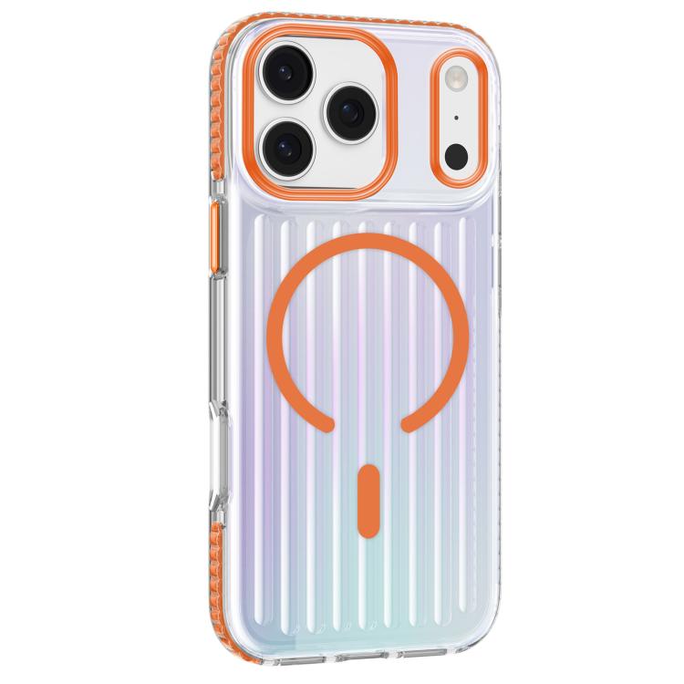 For iPhone 17 Pro Mutural Luggage Rainbow MagSafe Phone Case(Orange) - iPhone 17 Pro Cases by Mutural | Online Shopping UK | buy2fix
