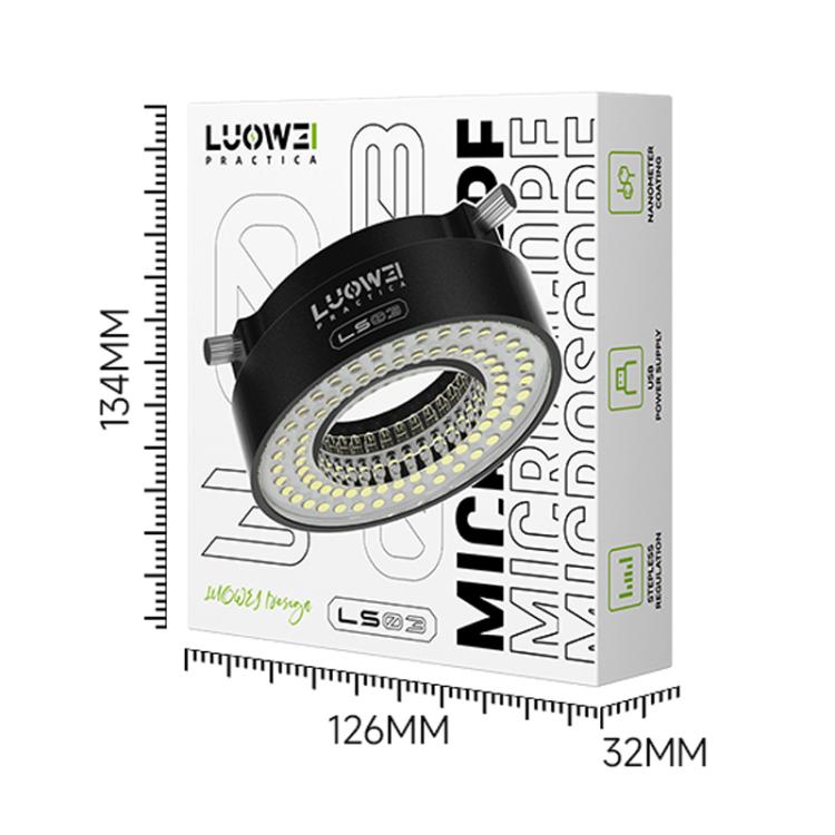 Luowei LS03 High Lumen 72LED Microscope Ring Light Source - Microscope Magnifier Series by LUOWEI | Online Shopping UK | buy2fix