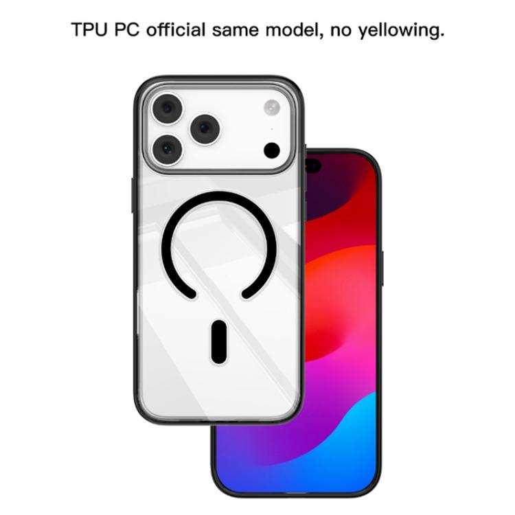 For iPhone 17 Pro Max Mutural Soft Mist Series MagSafe PC Hybrid TPU Phone Case(Black) - iPhone 17 Pro Max Cases by Mutural | Online Shopping UK | buy2fix