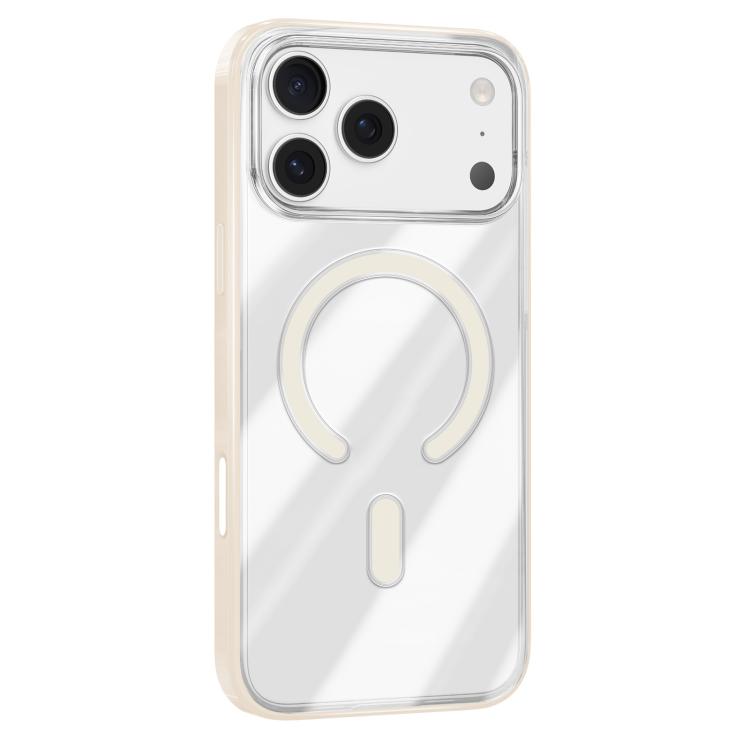 For iPhone 17 Pro Max Mutural Soft Mist Series MagSafe PC Hybrid TPU Phone Case(Beige) - iPhone 17 Pro Max Cases by Mutural | Online Shopping UK | buy2fix