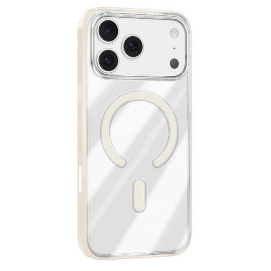 For iPhone 17 Pro Max Mutural Soft Mist Series MagSafe PC Hybrid TPU Phone Case(Beige) - iPhone 17 Pro Max Cases by Mutural | Online Shopping UK | buy2fix