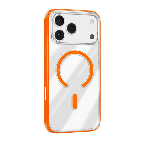 For iPhone 18 Pro Max / 17 Pro Max Mutural Soft Mist Series MagSafe PC Hybrid TPU Phone Case(Orange)