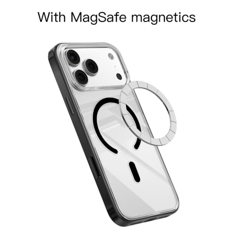 For iPhone 17 Pro Mutural Soft Mist Series MagSafe PC Hybrid TPU Phone Case(Black) - iPhone 17 Pro Cases by Mutural | Online Shopping UK | buy2fix