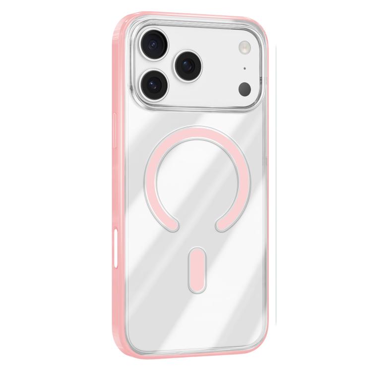 For iPhone 17 Pro Mutural Soft Mist Series MagSafe PC Hybrid TPU Phone Case(Pink) - iPhone 17 Pro Cases by Mutural | Online Shopping UK | buy2fix