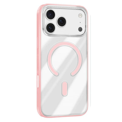 For iPhone 17 Pro Mutural Soft Mist Series MagSafe PC Hybrid TPU Phone Case(Pink) - iPhone 17 Pro Cases by Mutural | Online Shopping UK | buy2fix