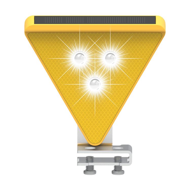 C2A Solar Flash LED Strobe Warning Light(White Light) - Warning Lights by buy2fix | Online Shopping UK | buy2fix