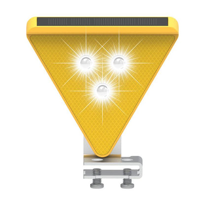 C2A Solar Flash LED Strobe Warning Light(Yellow Light) - Warning Lights by buy2fix | Online Shopping UK | buy2fix