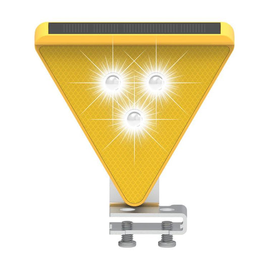 C2A Solar Flash LED Strobe Warning Light(Yellow Light) - Warning Lights by buy2fix | Online Shopping UK | buy2fix