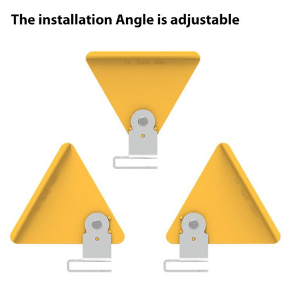 C2A Solar Flash LED Strobe Warning Light(Yellow Light) - Warning Lights by buy2fix | Online Shopping UK | buy2fix