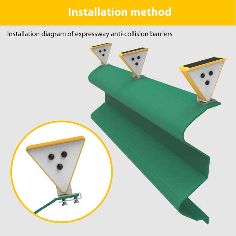 C2A Solar Flash LED Strobe Warning Light(White Light) - Warning Lights by buy2fix | Online Shopping UK | buy2fix