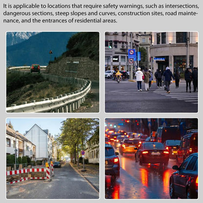 C2A Solar Flash LED Strobe Warning Light(Yellow Light) - Warning Lights by buy2fix | Online Shopping UK | buy2fix