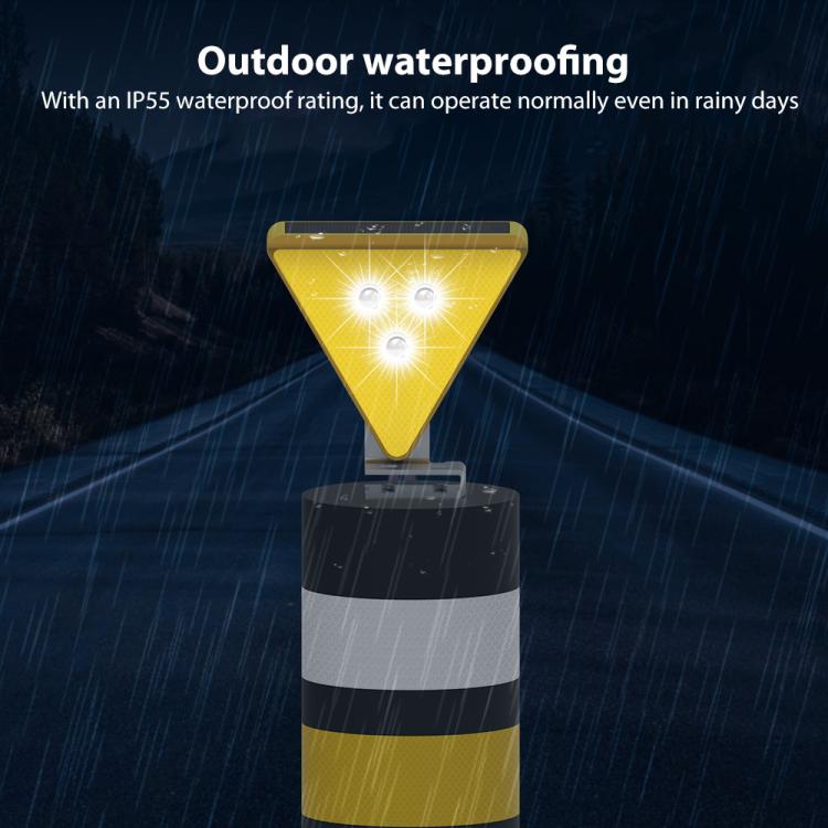 C2A Solar Flash LED Strobe Warning Light(White Light) - Warning Lights by buy2fix | Online Shopping UK | buy2fix