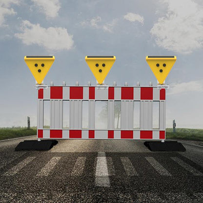 C2A Solar Flash LED Strobe Warning Light(Yellow Light) - Warning Lights by buy2fix | Online Shopping UK | buy2fix