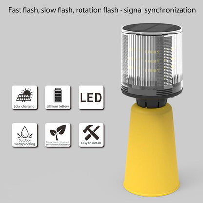 C3 Solar Traffic Light Roadblock Warning Light(Plastic Sleeve) - Warning Lights by buy2fix | Online Shopping UK | buy2fix