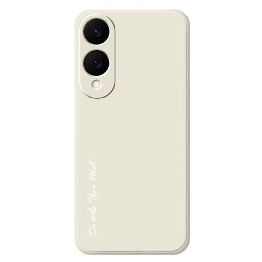 For Samsung Galaxy S25 Edge 5G Do As You Wish A1440 Fine Hole Straight Edge Silicone Phone Case(White)