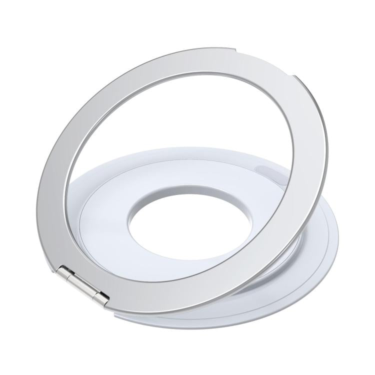 Aluminum Alloy Strong Magnet 360 Rotating Tablet Stand(Silver) - Desktop Holder by buy2fix | Online Shopping UK | buy2fix