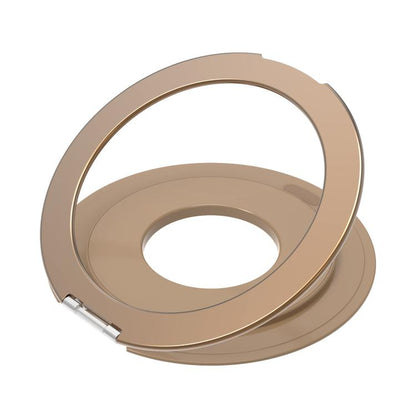 Aluminum Alloy Strong Magnet 360 Rotating Tablet Stand(khaki Gold) - Desktop Holder by buy2fix | Online Shopping UK | buy2fix