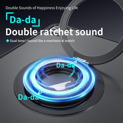 Aluminum Alloy Strong Magnet 360 Rotating Tablet Stand(khaki Gold) - Desktop Holder by buy2fix | Online Shopping UK | buy2fix