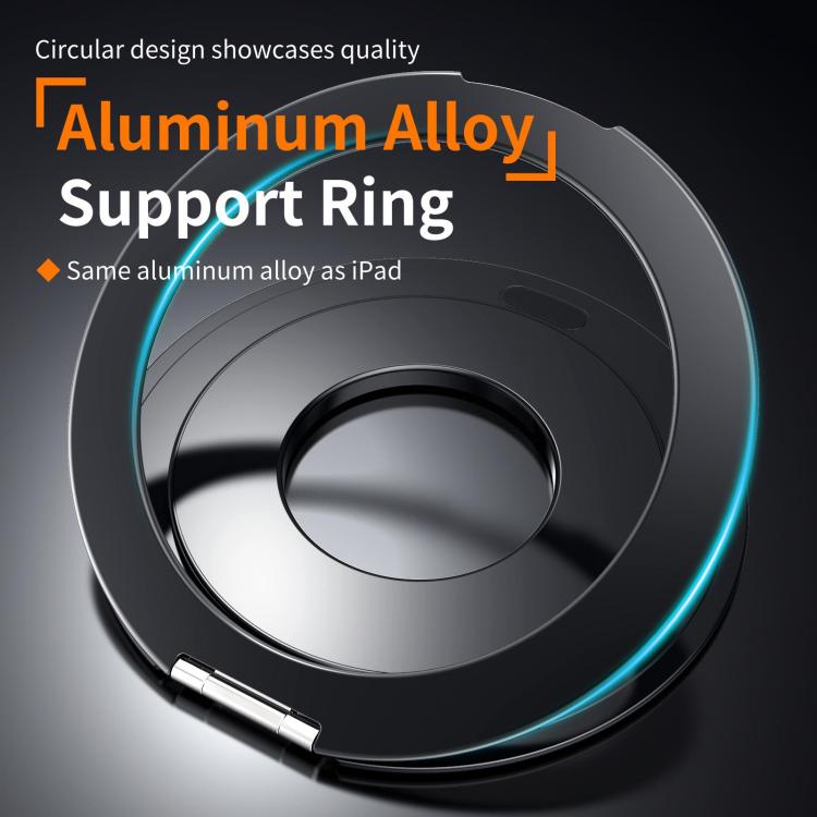 Aluminum Alloy Strong Magnet 360 Rotating Tablet Stand(Silver) - Desktop Holder by buy2fix | Online Shopping UK | buy2fix