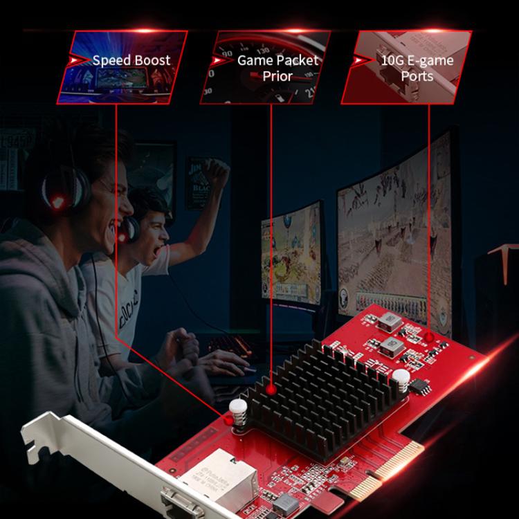 COMFAST CF-P100 10G PCI-E Network Card - USB Network Adapter by COMFAST | Online Shopping UK | buy2fix