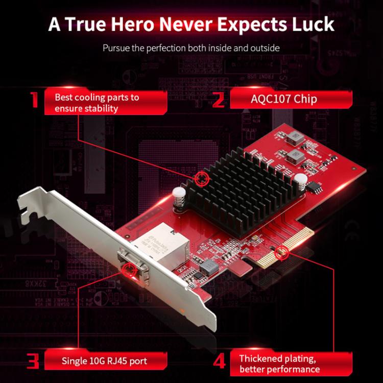 COMFAST CF-P100 10G PCI-E Network Card - USB Network Adapter by COMFAST | Online Shopping UK | buy2fix