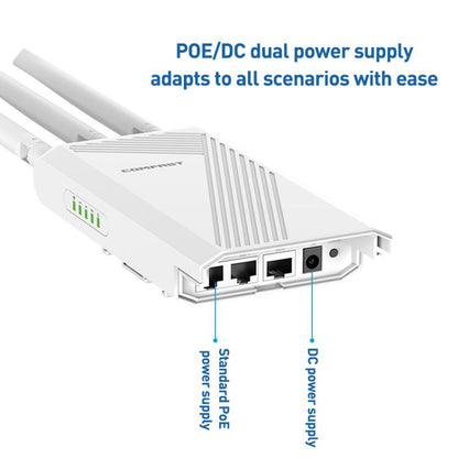 COMFAST CF-EW87 3600Mbps Dual-Band WiFi7 Outdoor Wireless AP, Plug:US Plug(White) - Wireless Routers by COMFAST | Online Shopping UK | buy2fix